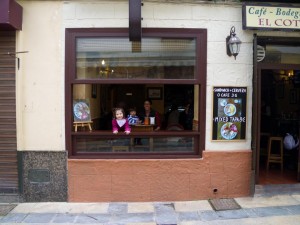 In Ronda einem feinen Restaurant mit Tapas