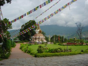 Park im Kopan Monastery in Nepal